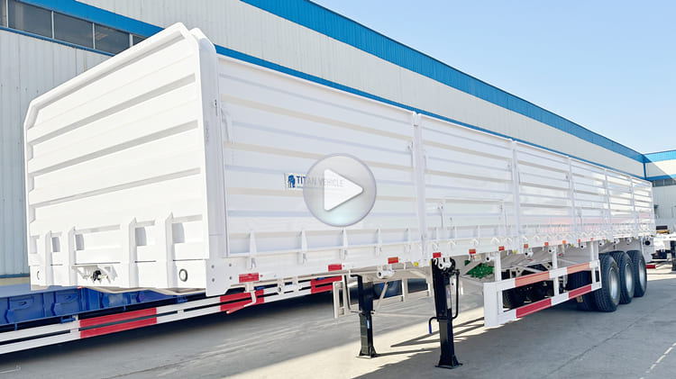 New 3 Axle 40 Ft Side Wall Semi Trailer for Sale in Cameroon Douala
