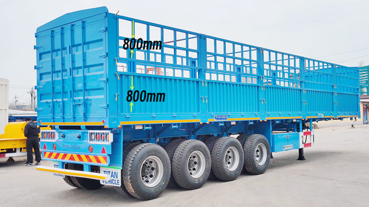 New 4 Axle Fence Cargo Semi Trailer for Sale in Cameroon