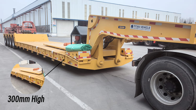 4 Axle 100 Tons Lowboy Trailer for Sale in Cameroon Douala