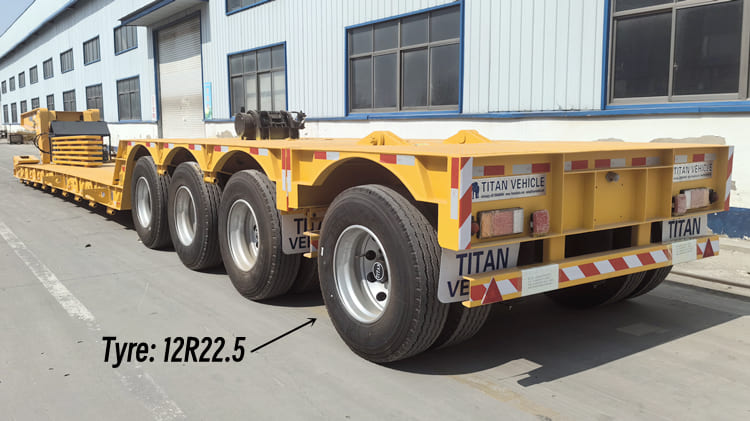 4 Axle 100 Tons Lowboy Trailer for Sale in Cameroon Douala