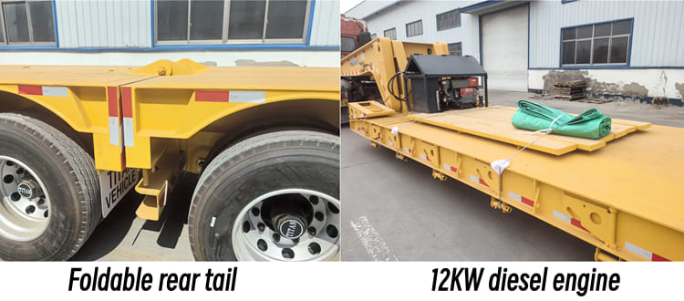 4 Axle 100 Tons Lowboy Trailer for Sale in Cameroon Douala