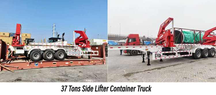 37 Tons Side Lifter Container Truck Price in Cameroon Douala