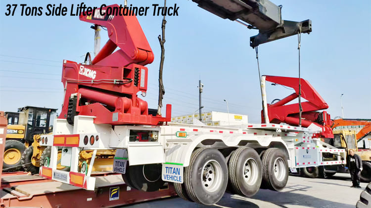 37 Tons Side Lifter Container Truck Price in Cameroon Douala