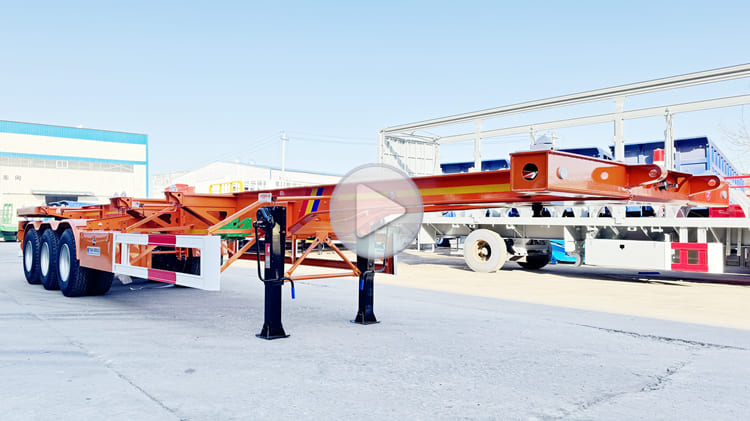 2024 New Tri Axle 40 Ft Skeleton Semi Trailer for Sale in Cameroon