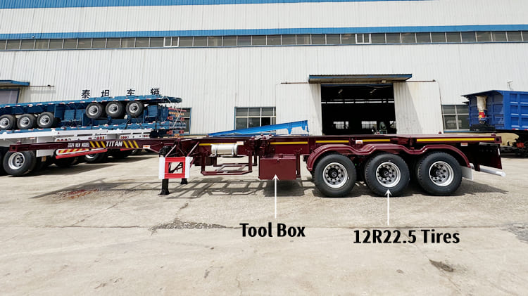 New 40 Ft Tri Axle Skeletal Semi Trailer for Sale in Cmaeroon Douala 