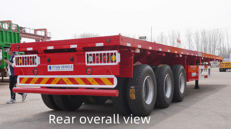 3 Axle Flatbed Truck Trailer For Sale in Cameroon Douala