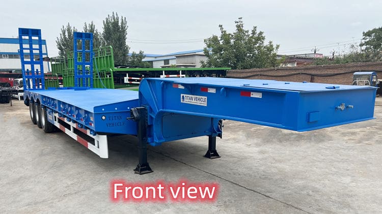 3 Axle 80 Tons Low Bed Semi Trailer for Sale in Cameroon Tiko