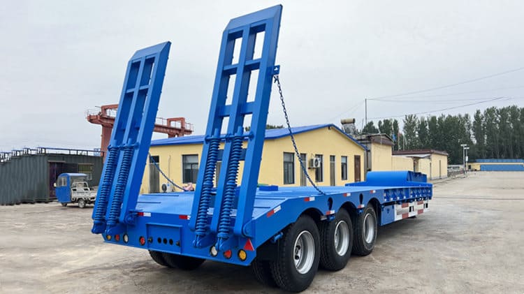 3 Axle 80 Tons Low Bed Semi Trailer for Sale in Cameroon Tiko