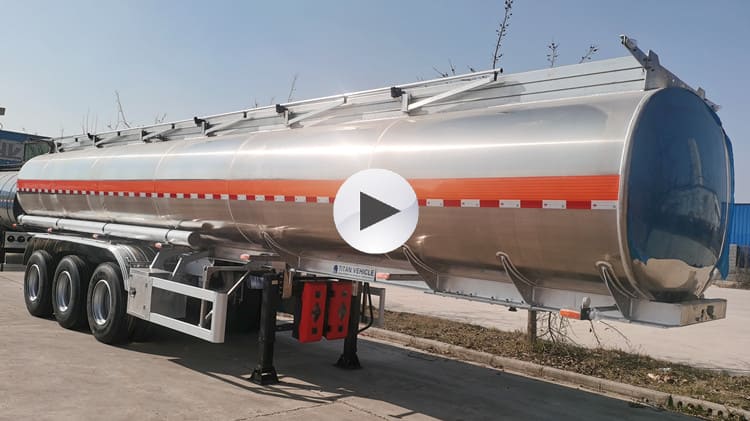 45000 Liters Aluminum Diesel Fuel Tanker for Sale in Cameroon Kribi