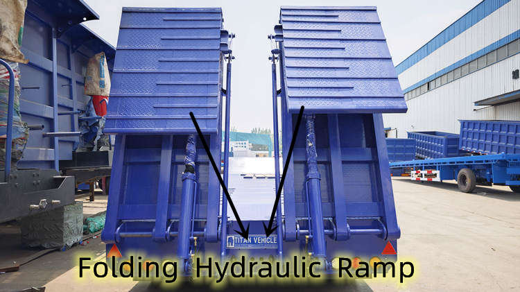 3 Axle 80 Tons Lowbed Semi Trailer for Sale in Cameroon Tiko