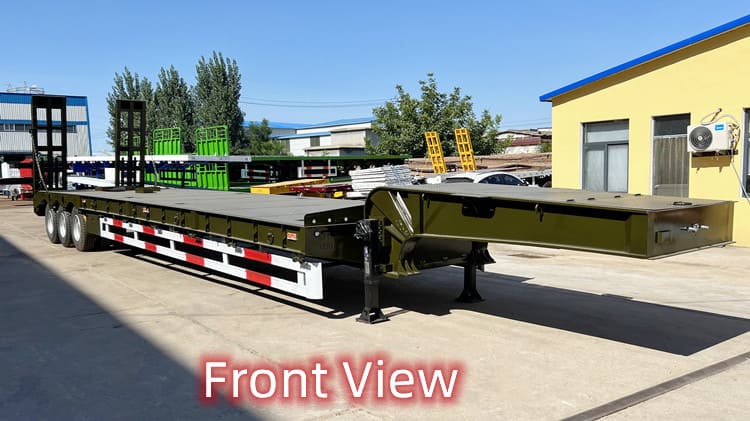 3 Axle Low Low Bed Trailer Truck Price in Cameroon Yaounde