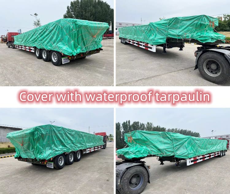 3 Axle Low Low Bed Trailer Truck Price in Cameroon Yaounde