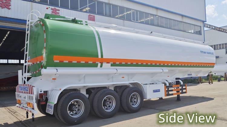 Tri Axle 60000 Liters Oil Tanker Trailer for Sale in Cameroon Kribi