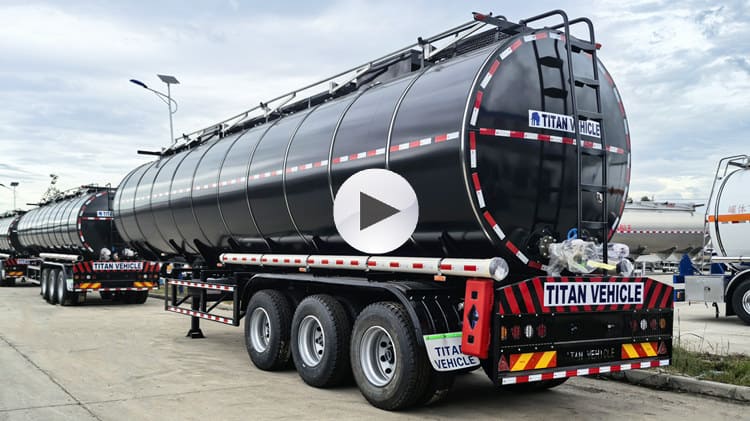 Tri Axle 40000 Liters Asphalt Fuel Tanker Trailer Price in Cameroon Douala