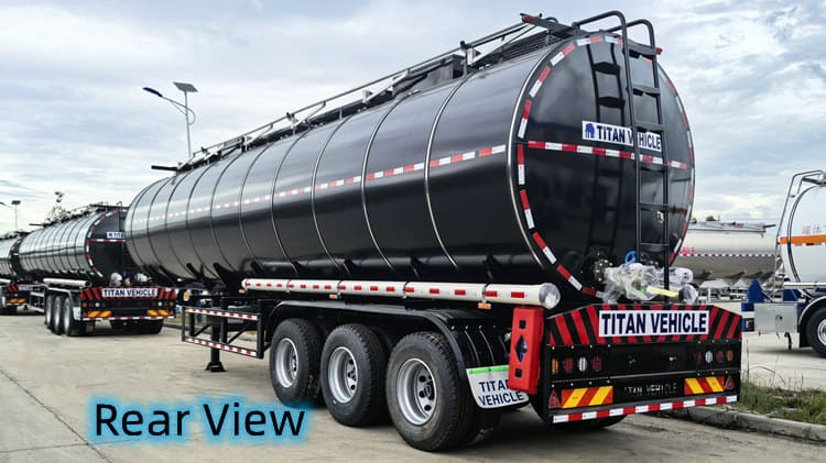 Tri Axle 40000 Liters Asphalt Fuel Tanker Trailer Price in Cameroon Douala