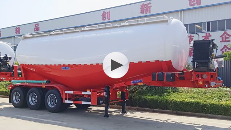 Tri Axle 40 CBM Bulk Cement Trailer for Sale in Cameroon Douala