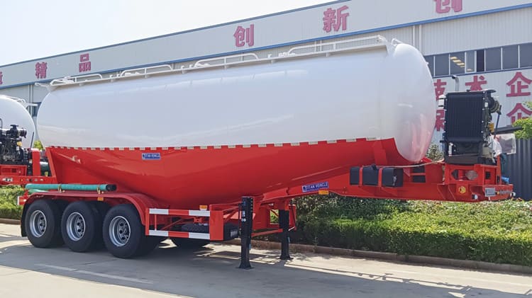 Tri Axle 40 CBM Bulk Cement Trailer for Sale in Cameroon Douala