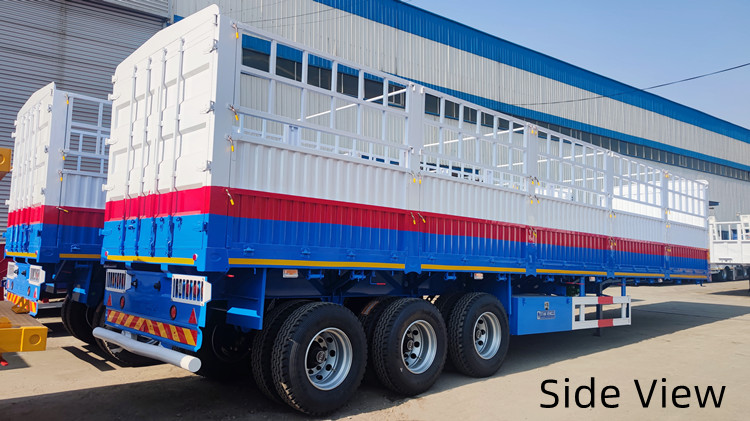 3 Axle Livestock Fence Semi Trailer in Cameroon Douala