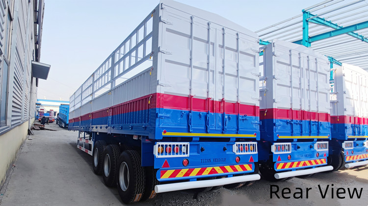 3 Axle Livestock Fence Semi Trailer in Cameroon Douala