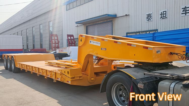 Tri Axle 80 Ton Lowboy Trailer for Sale in Cameroon Kribi