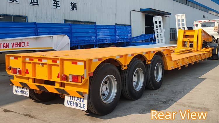 Tri Axle 80 Ton Lowboy Trailer for Sale in Cameroon Kribi