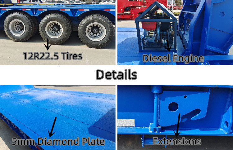 3 Line 6 Axle Removable Gooseneck Trailer for Sale in Cameroon