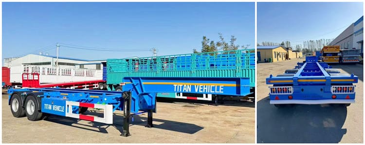 20Ft Gooseneck Container Trailers in Cameroon Douala