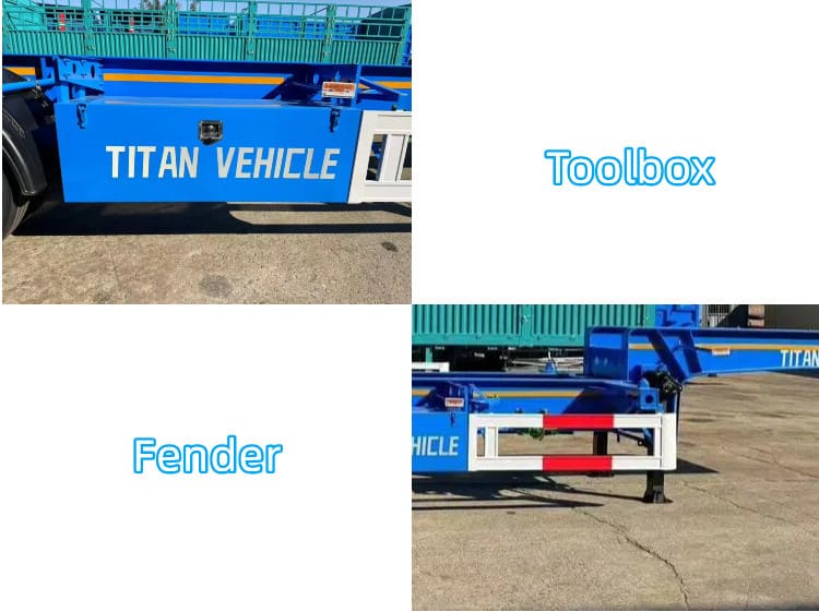 20Ft Gooseneck Container Trailers in Cameroon Douala