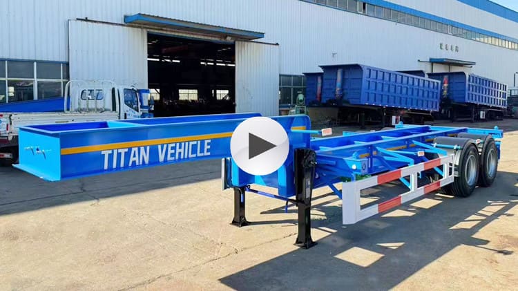 20Ft Gooseneck Container Trailers in Cameroon Douala