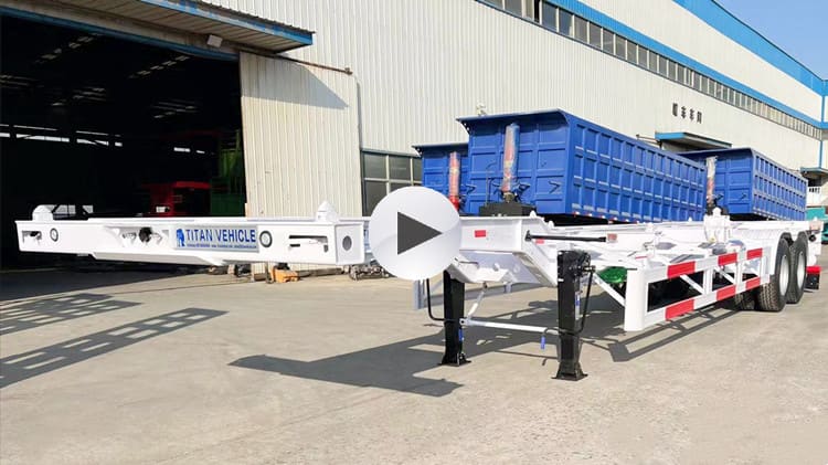 2 Axle 40 Foot Shipping Container Trailer for Sale in Cameroon