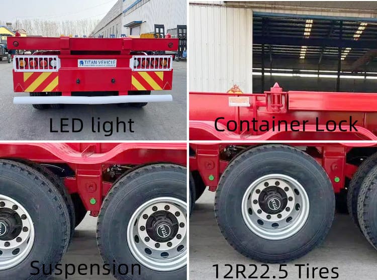 40 Ft Container Chassis Trailer for Sale in Cameroon Kribi