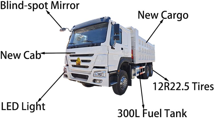 ZZ3257 Cheap Used Howo Dump Trucks for Sale in Cameroon Tiko