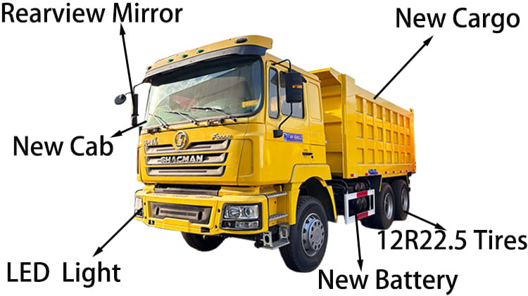 SX4256 Used Shacman F3000 Dump Trucks for Sale in Cameroon