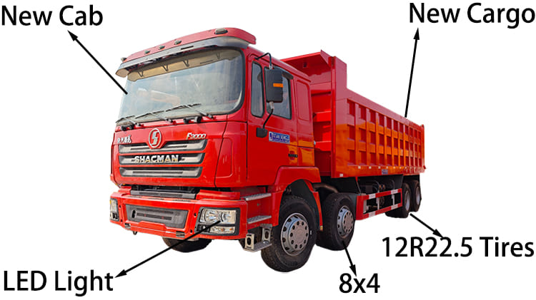 SX3318 Used Shacman Dump Truck F3000 8x4 for Sale in Cameroon