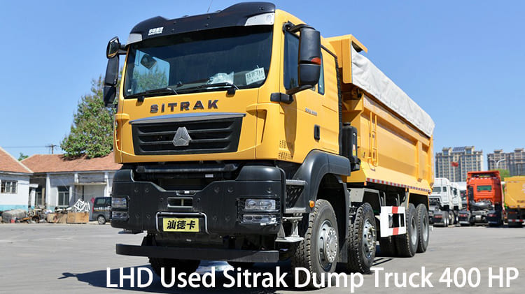 LHD Used Sitrak Dump Truck 400 HP for Sale in Cameroon