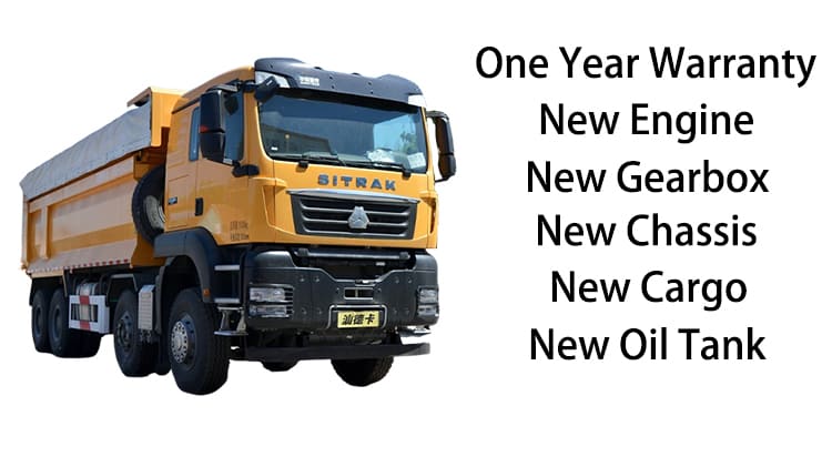 LHD Used Sitrak Dump Truck 400 HP for Sale in Cameroon