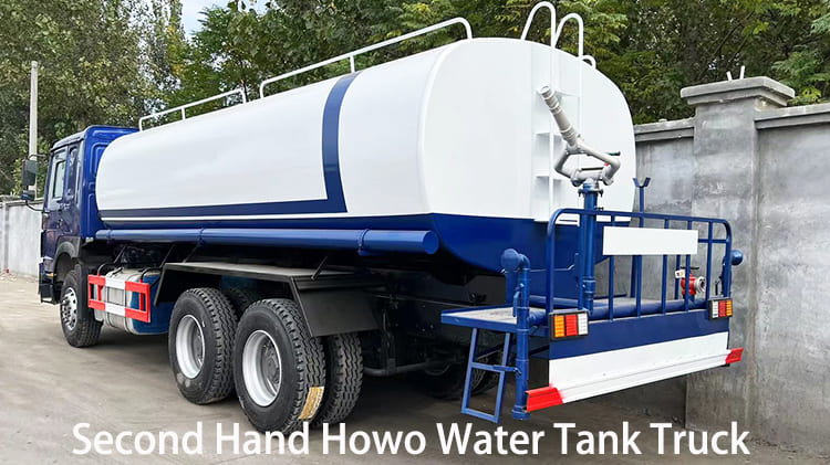 Second Hand Howo Water Tank Truck 371 HP for Sale in Cameroon Douala