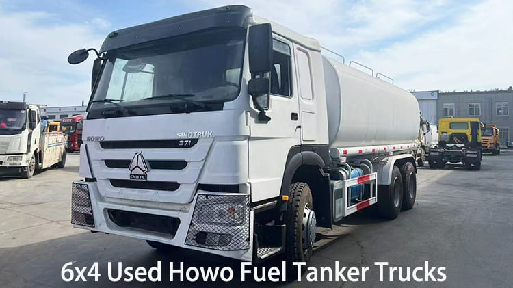 6x4 Used Howo Fuel Tanker Trucks 371 HP for Sale in Cameroon Kribi