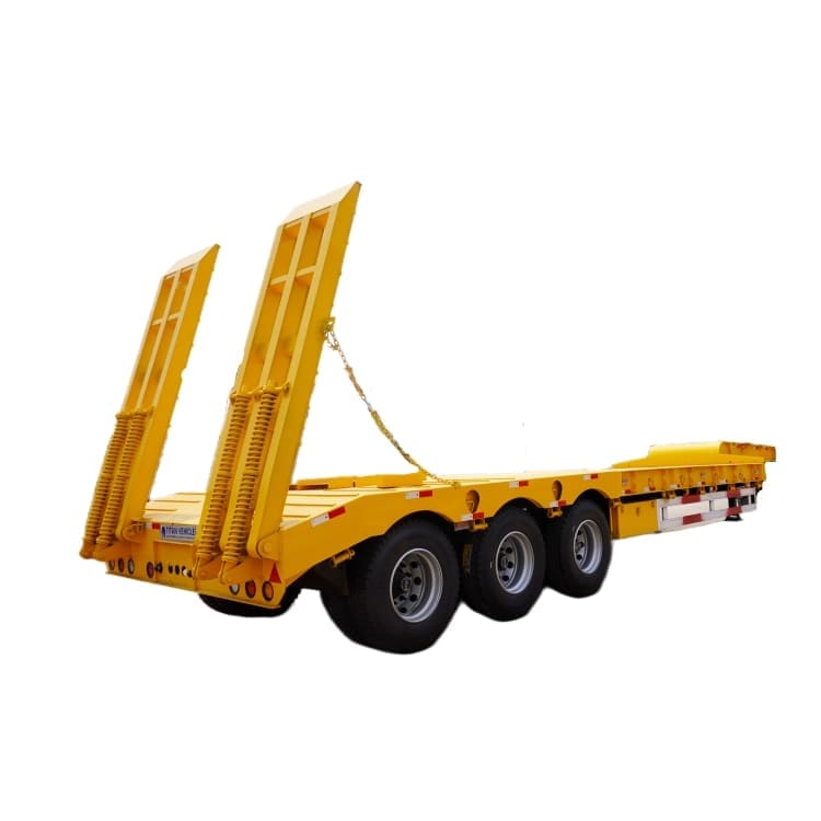 3 Axle Lowbed Trailer Truck