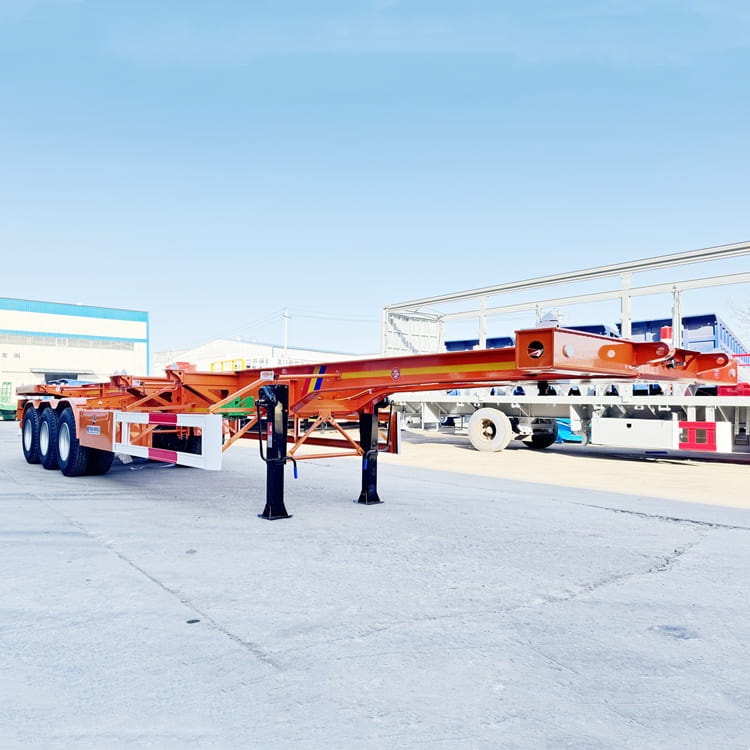 2024 New Tri Axle Skeleton Semi Trailer