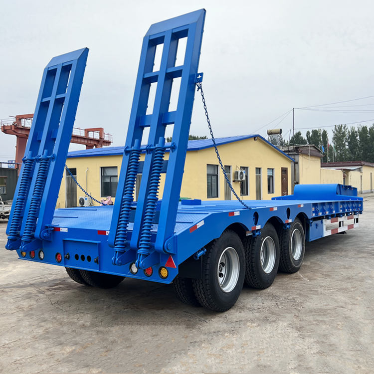80 Tons Low Bed Semi Trailer