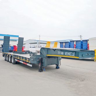 100 Tons Hydraulic Low Bed Trailer 