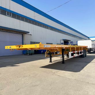 2 Axle 40Ft Flat Bed Semi Trailer