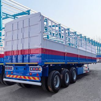 3 Axle Livestock Fence Semi Trailer